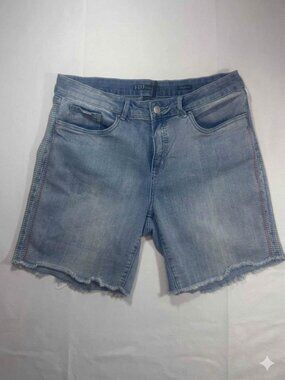 FDJ French Dressing Jeans Olivia Denim Shorts Embellished Cutoff -size 12